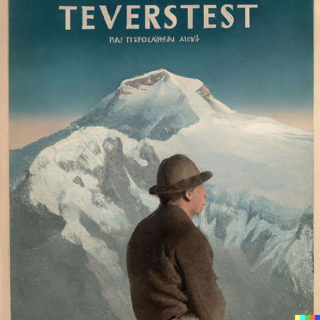 someone gazing at Mount Everest, front cover of Time magazine, 1920